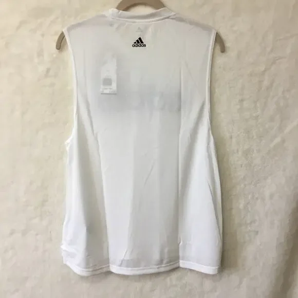 Adidas White & Black Dash Tank Top - Picture 6 of 8